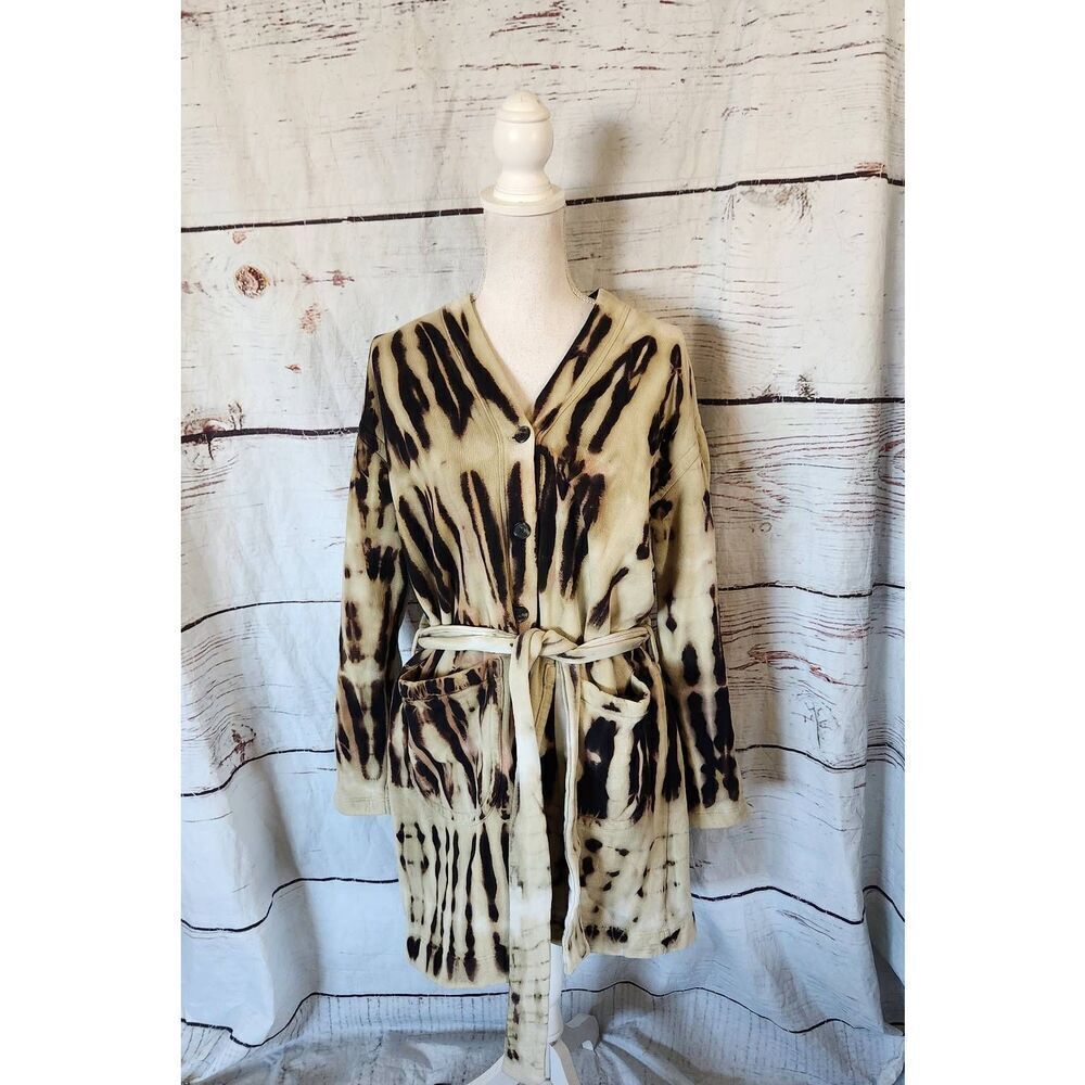 Raquel Allegra Button Front Belted Cardigan Jacket‎ Size 1/Medium
